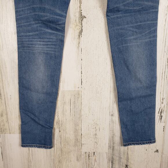 D-ID New York Destroyed Medium Wash Blue Denim Skinny Jeans Women's Size 26 - Picture 11 of 11